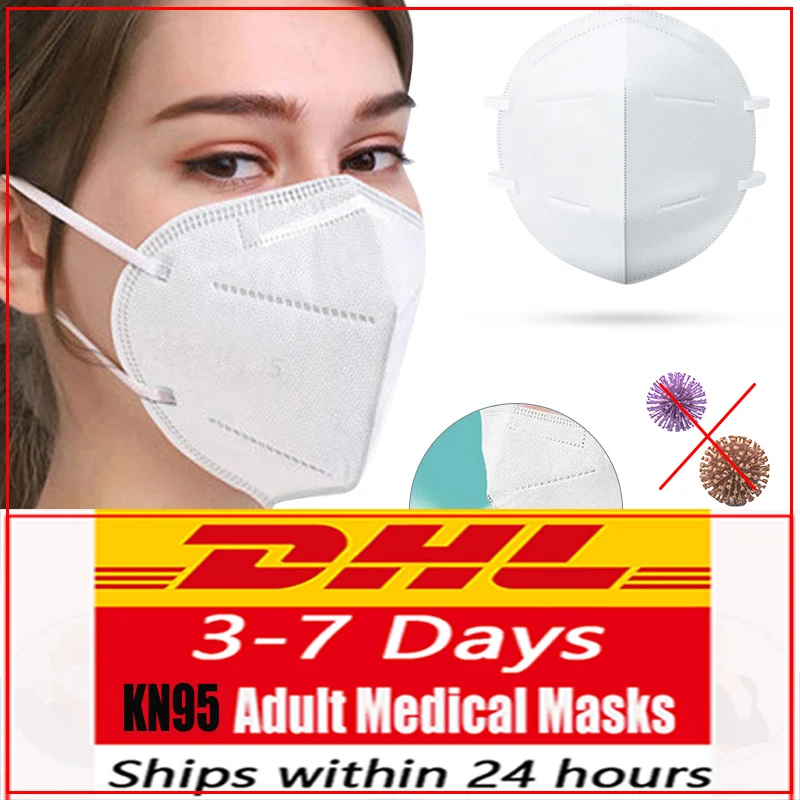 

10 Pcs KN95 Face Masks Dust Respirator KN95 Masks Adaptable Against Pollution Breathable Mask