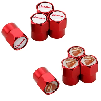 

Motorcycles Wheels Valve Caps for Yamaha Vespa Piaggio GTS LX PX Ducati Monster 1098 1200 821 Metal Dust Cover Tire Decoration