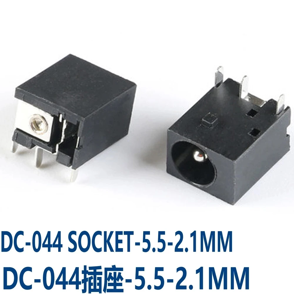 Male Plugs DC Power Socket Female Jack Screw Nut Panel Mount Connector 10PCS 5.5 x2.1mm power plug socket