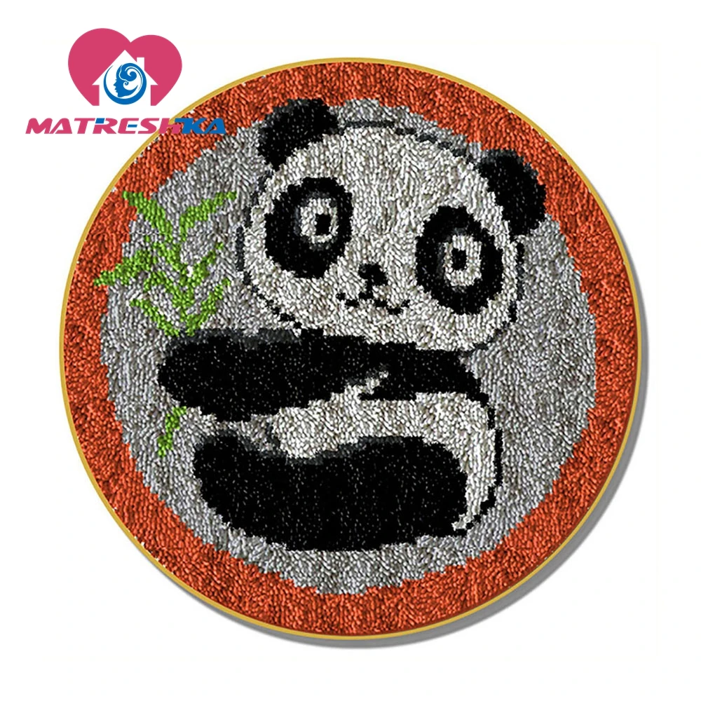 Latch Hook Carpet Embroidery Latch Hook Rug Do It Yourself Ladybugs For Needlework Diy Rugs