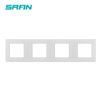 

SRAN Blank panel with Installing iron plate 344mm*86mm Silver aluminum alloy switch socket panel
