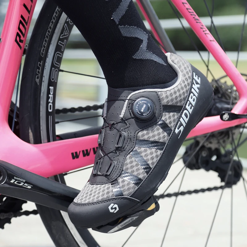 Sidebike MTB Shoes for Mountain Bike Non-lock Leisure Road Bike Cycling Men Women Ultralight 565g Breathable Non-slip