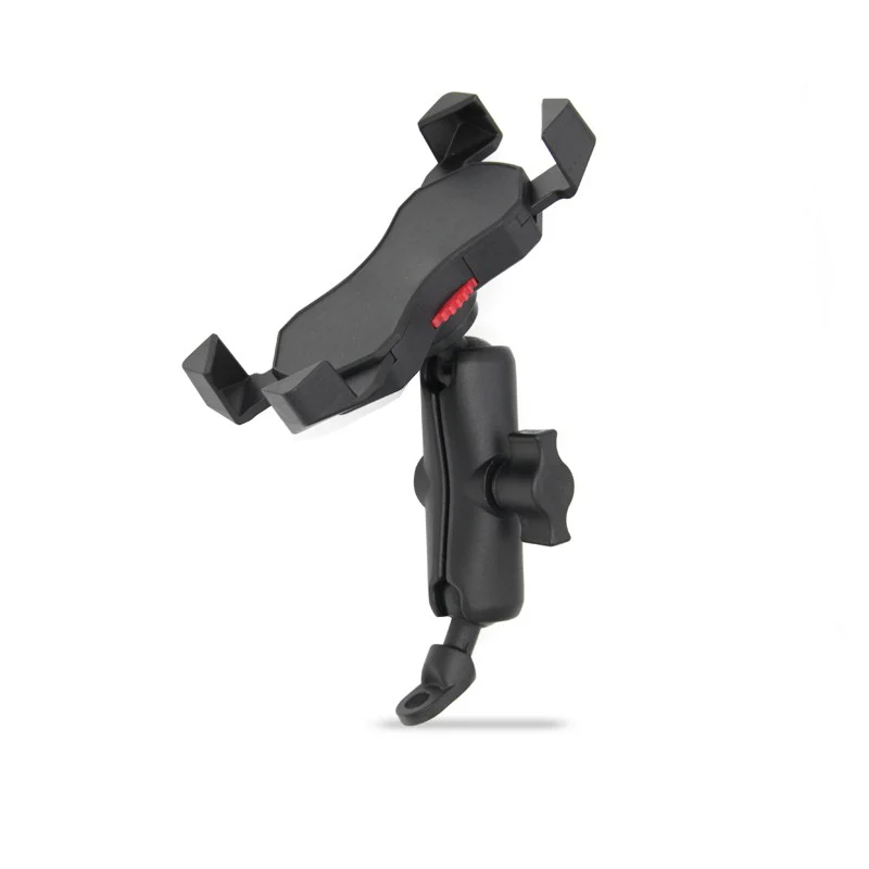 

Heavy Duty Universal Motorcycle Scooter Rear View Mirror Mount Cell Phone Holder Stand for 4-6 Inch Smart Phones and Gopro
