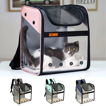 

Pet travel bag Folding Pet Breathable Bag Pet Cat Out Carrying Backpacks Pet Sport Capsule Bag Dog Transparent Space Backpack