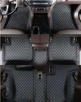 

Best quality! Custom special car floor mats for Mercedes Benz GLS 400 7 seats 2019-2016 waterproof car carpets for GLS400 2018
