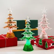 Трехмерный 3D светодиодный Набор для творчества с рождественской елкой, красочный красный/зеленый/желтый светодиодный набор для вспышки, электронный набор праздничного декора