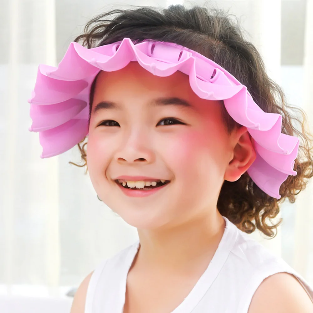 Kids Shampoo Shower Bathing Cap Bath Protect Adjustable Cap for Baby Wash Hair Shield Children Bathing Hat Kids Shampoo Shower Bathing Cap Bath Protect Adjustable Cap for Baby Wash Hair Shield Children Bathing Hat