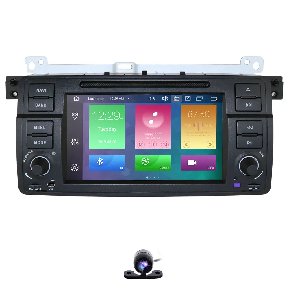 Ips DSP 8 ядерный 4+ 64G Android 9,0 автомобильный радиоприемник для BMW E46 M3 318i 320i 325i MirrorLink Авто Мультимедиа Стерео Navi RDS DVR SWC BT SD - Цвет: 7inch with DVD