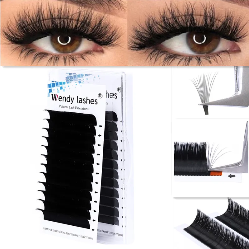 

Easy Fan Eyelashes for Extensions Fan Easy Eyelash Bloom Flare Eye Lash Russian Eyelash Extensions Volume Cilia Silk Lashes