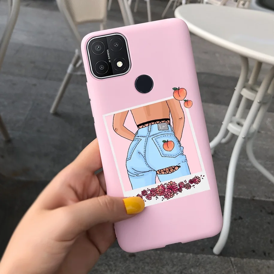 cases for oppo For Oppo A15 Case Oppo A15s Cover 6.52" Silicone Cute Daisy Sunflower Soft Back Cover For OppoA15 CPH2185 A 15 A 15s Phone Cases casing oppo Cases For OPPO