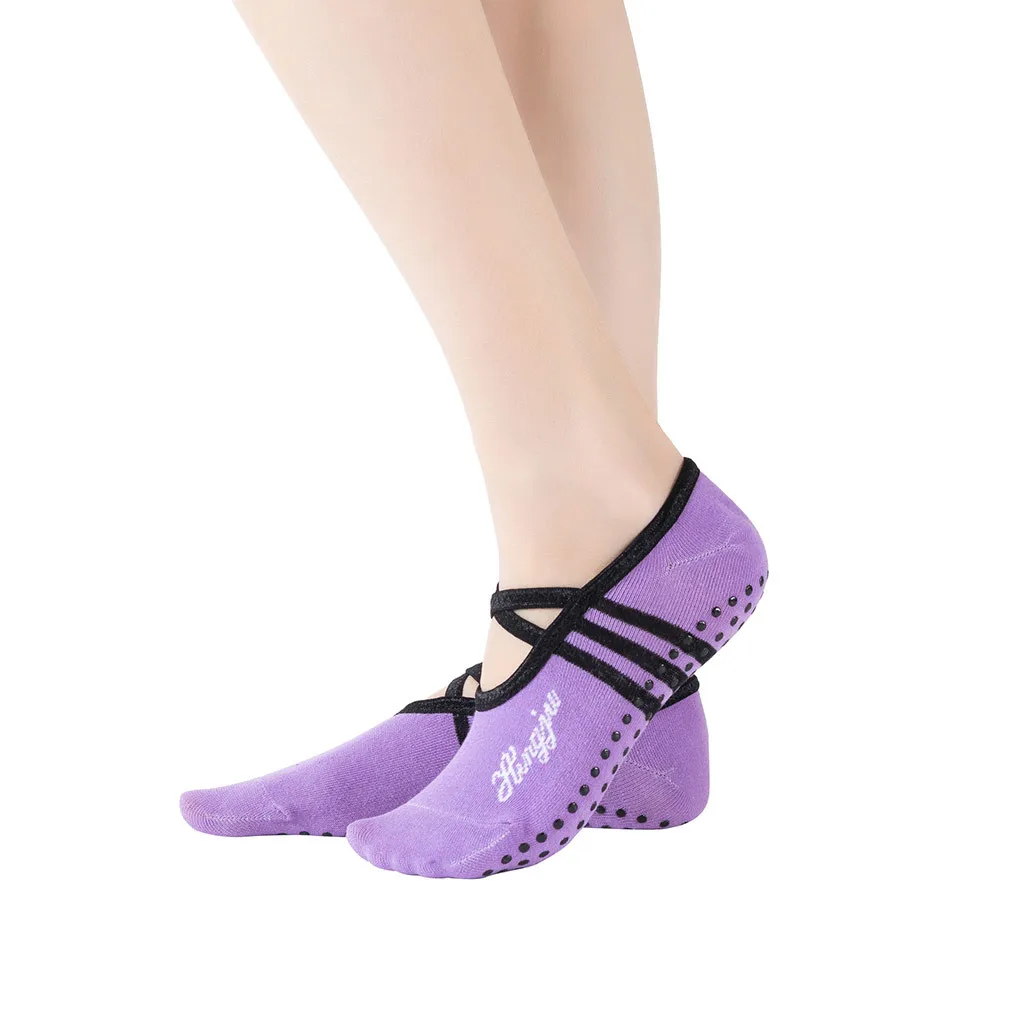 Женские нескользящие носки с открытым носком, отделенные пальцами, спортивные носки для балета, носочки с принтом skarpetki damskie chaussette femme - Цвет: Blue