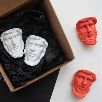 

Nordic Alexander Figures Head Portraits Stereoscopic Resin Fridge Magnet Creative Home Art Decorations X3031