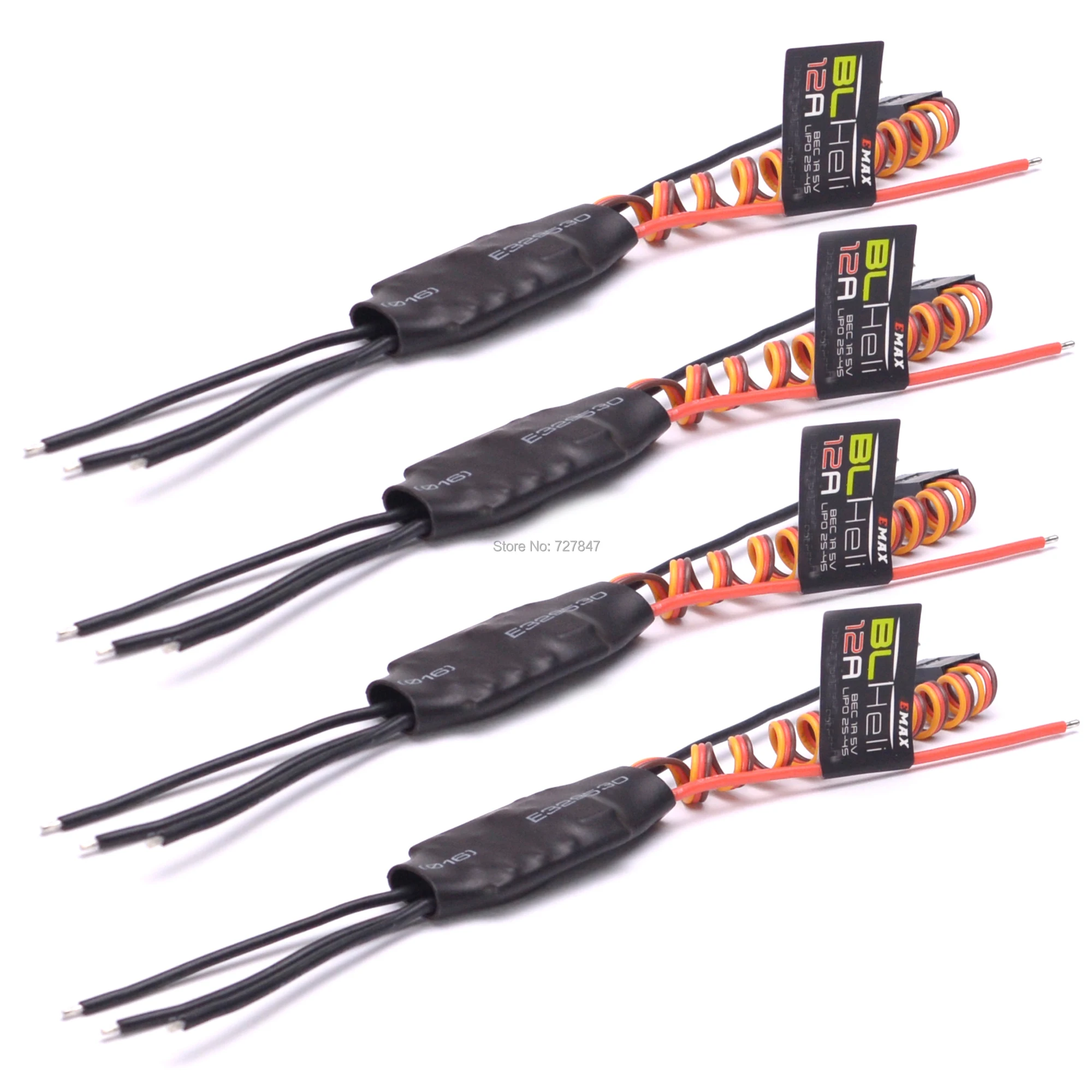 1 / 2 /4 шт. BLHeli Series 12A ESC электронный контроллер скорости с 1A 5V BEC для DIY дронов mini fpv 250
