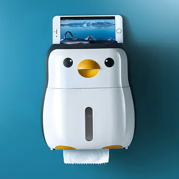 

Portable Toilet paper holder Cartoon Toilet Paper Dispenser Wall Mounted Paper Dispenser For Toilet Bathroom Accessories