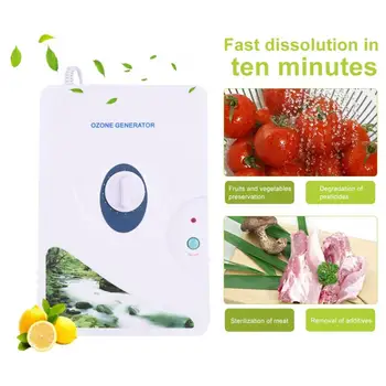 

High Quality 600mg/h 220V 110V Ozone Generator Ozonator ionizer O3 Timer Air Purifiers Oil Vegetable Meat Fresh Purify Air Water