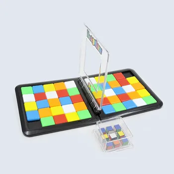 

New Parent-child Duel Magic Cube Decompression Puzzles for Kids Competitive Color Magic Fun Montessori Cubes Gifts for Children
