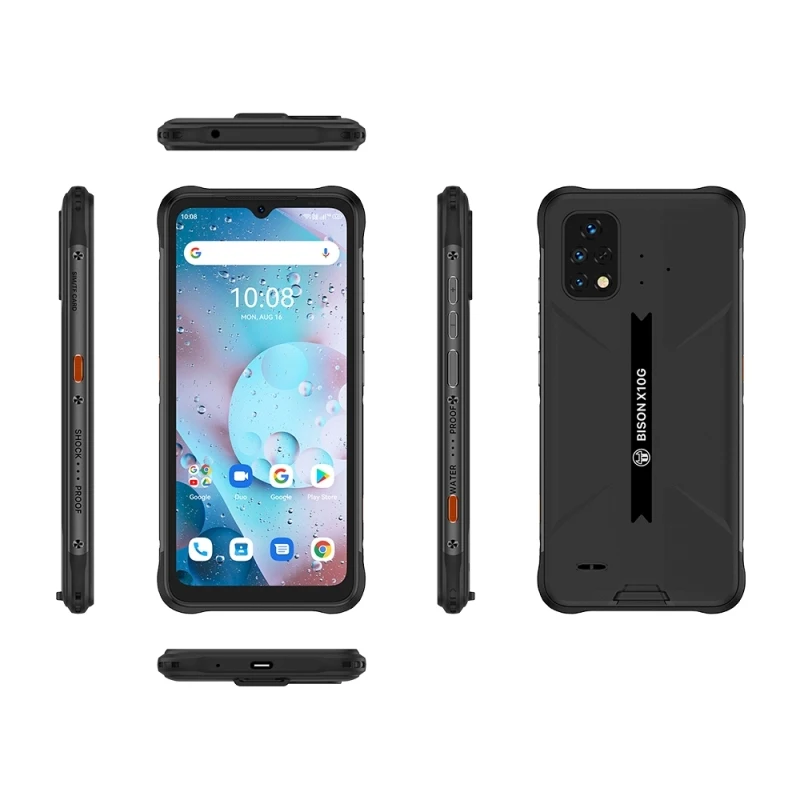 best poco phones UMIDIGI BISON X10G IP68 Waterproof 4G Mobile Phone 6.53' 4GB 32GB Android 11 Triple RearCamera 6150mAh Face Unlock Smartphone newest umidigi phone