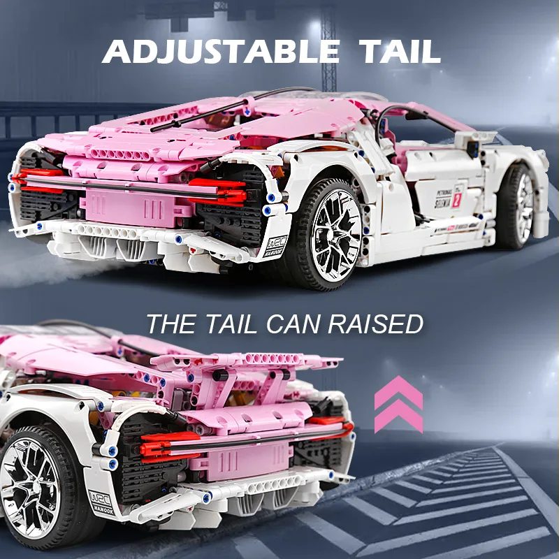 Creator City Technic мини кирпичи гоночный автомобиль Bugattis 1:10 чемпионы спортивный