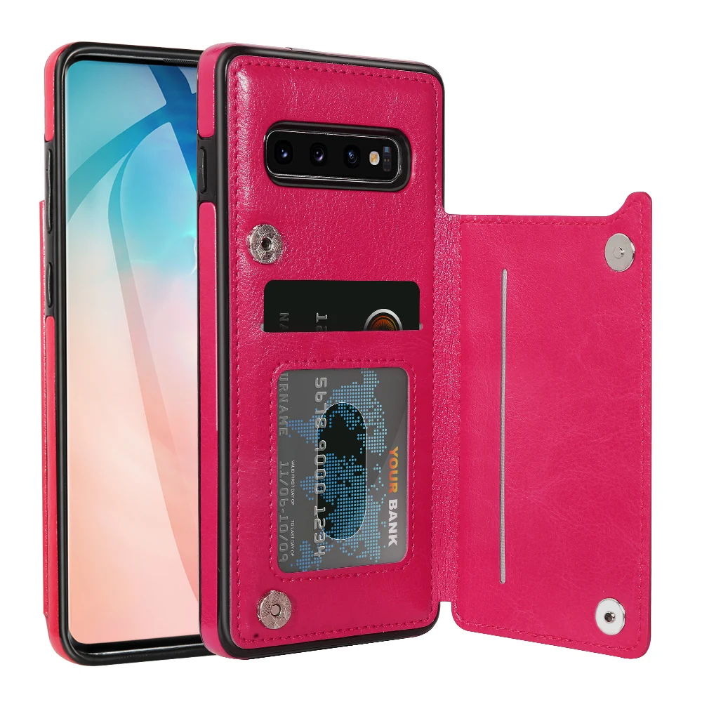 Розово-красный Kisscase флип-Чехлы кожаный чехол-кошелек для huawei P30 Pro P30 Lite держатель для карт чехол для телефона для huawei mate 20 Lite Pro Cover Couqe - Цвет: Розово-красный