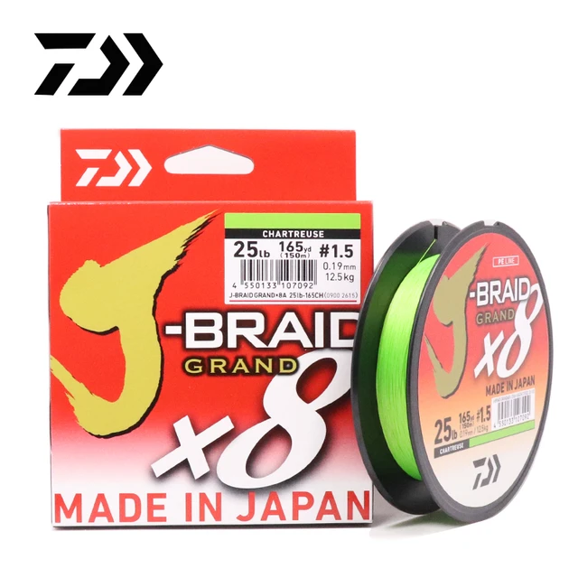 DAIWA Original J-BRAID GRAND Fishing Line 135M 150M 8 Strands