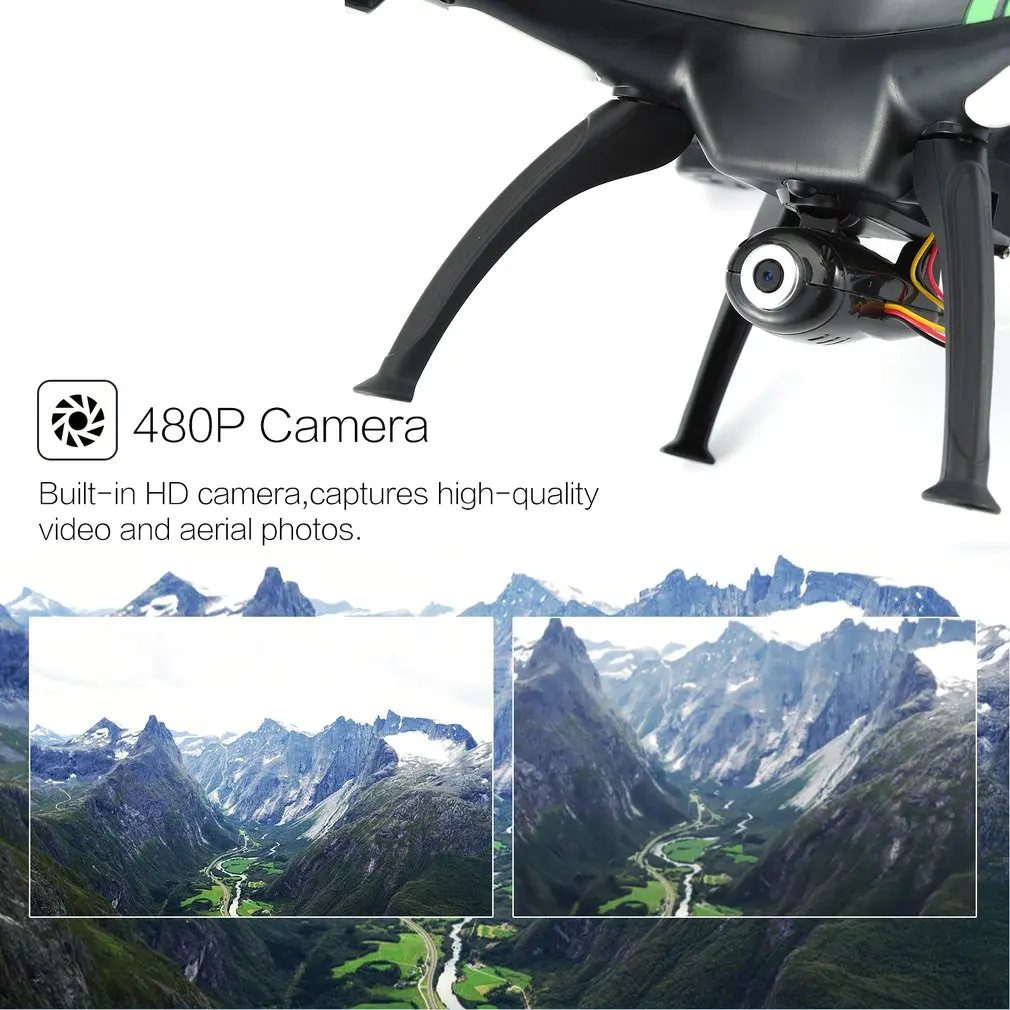 Дрон X53 FPV с 480 P/720 P/1080 P WiFi HD камерой режим удержания высоты Безголовый 3D флип Радиоуправляемый вертолет передача в реальном времени