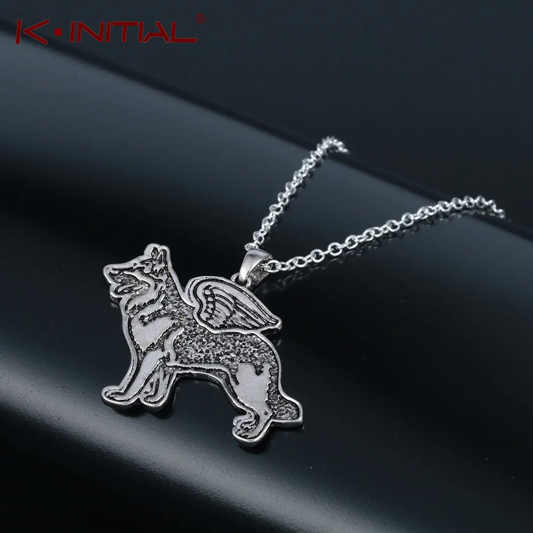 Kinitial 2019 Новый немецкой овчарки Ангел украшения ожерелье цепочка аксессуары