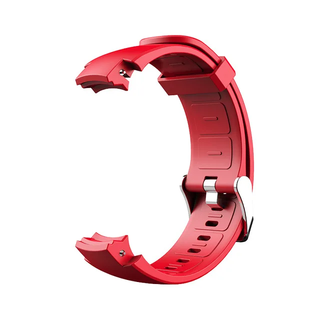 SIKAI силиконовый кожаный ремешок для часов Amazfit Verge lite умные часы высококачественный кожаный ремешок сменный Браслет для Huami 3 - Цвет: silicone red