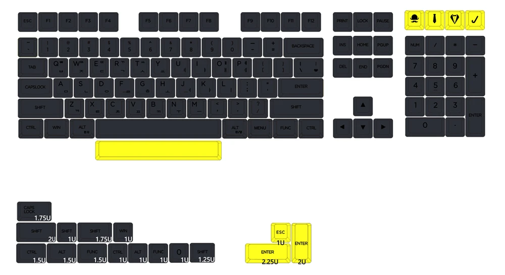 keyboard on pc XDA V2 Gentleman Set Dye Sub Keycap Set thick PBT for keyboard gh60 poker 87 tkl 104 ansi xd64 bm60 xd68 bm65 bm68 Japanese RU gaming pc keyboard Keyboards