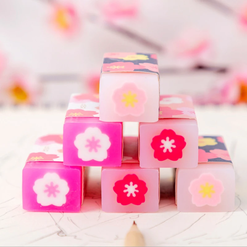 1 шт/УП. Kawaii Cherry Blossom школьные принадлежности Фрукты Арбуз милые Ластики для детей|