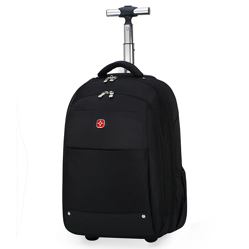 Top Quality 1680D Black Trolley Laptop Backpack Travel Laptop Bag with