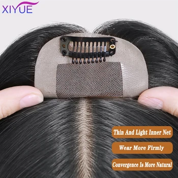 

2 Colors Heat Resistant Synthetic Toupees Hairpieces Straight Top Natural Hair Clip Ins Air Bangs Closure For Fashion Women Free