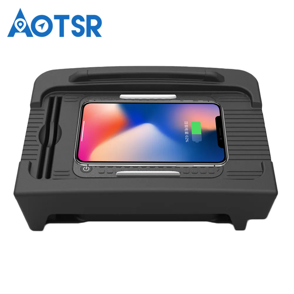 

Wireless car charger for Audi Q5L 2018-2019 Intelligent Infrared fast charger wireless Car for Mobile Phone charger wireless qi