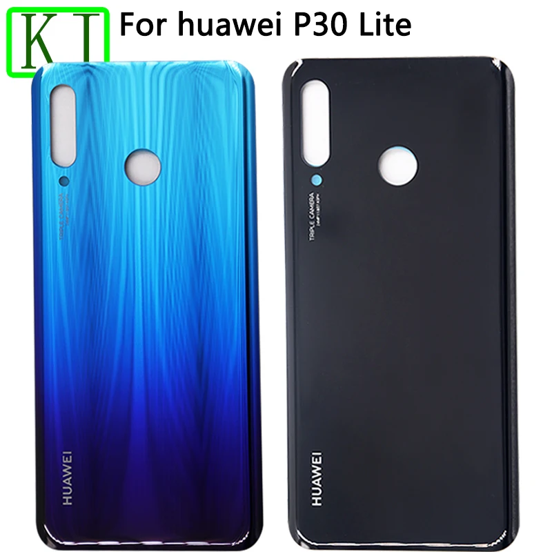Для huawei P30 lite задняя крышка Задняя стеклянная дверная панель Корпус чехол P30lite крышка батареи