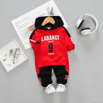 

Autumn Toddler Boy Casual Hooded Clothing Set Tooddler Fashion Cartoon Print 2PCS 2020 Fashion Kid Boy Boys Clothes 1-4 Years