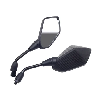 

For honda hornet 900 mt 07 yamaha fz1 raptor 700 10mm Motorcycle Rearview Mirrors Black Motorbike side Mirror retroviseur moto