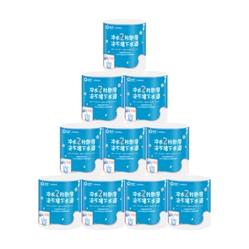 

10Pcs/set Toilet Paper Rolls Household Water-Soluble Disposable Bathroom Toilet Paper Paper Tissue Blotting Paper dropshiping