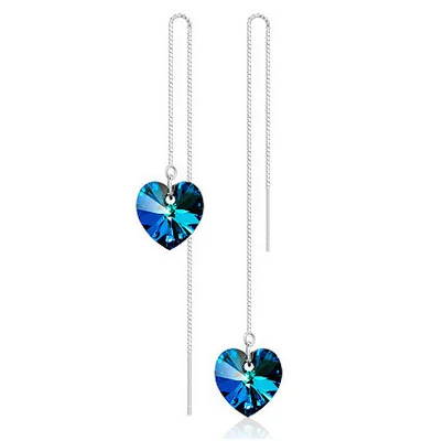 M89 Star Style Pearl Full of Crystals Man-made Diamond Double Ball Steel Needle after Hanging Ear Stud Earrings