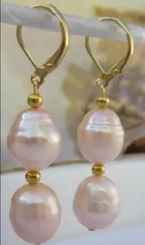 

11-12MM NATURAL SOUTH SEA PINK DANGLE PEARL EARRING