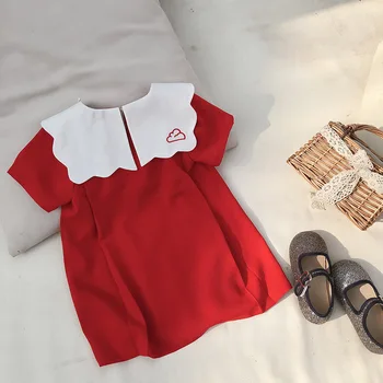 

2020 New Wholesale Baby Girls Embroidery Dress Summer Fashion Kids Girls Dresses 1-7 Years