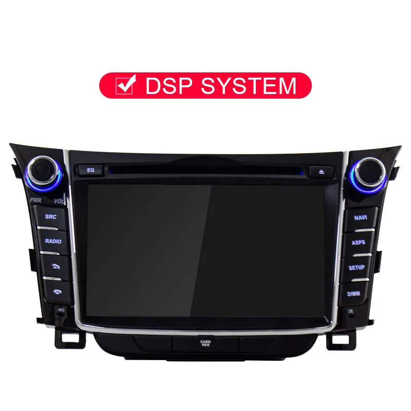 JDASTON Android 9,0 автомобильный dvd-плеер для hyundai I30 Elantra GT 2012- wifi Мультимедиа gps стерео 2 Din Автомобильный магнитофон - Цвет: With DSP