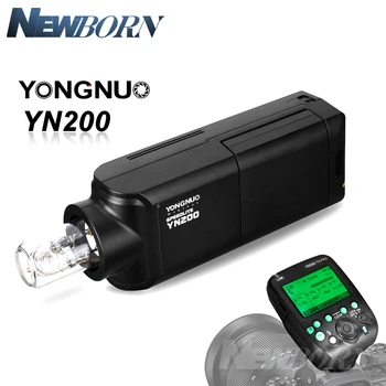 

YONGNUO YN200 TTL HSS 2.4G 200W Lithium Battery with USB Type C,Compatible YN560-TX (II)/YN560-TX Pro/YN862 for Canon Nikon