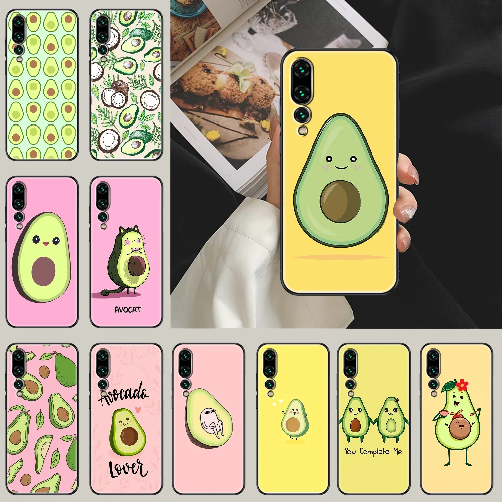 Чехол для телефона с изображением авокадо фруктов Huawei P Mate P10 P20 P30 P40 10 20 Smart Z Pro Lite