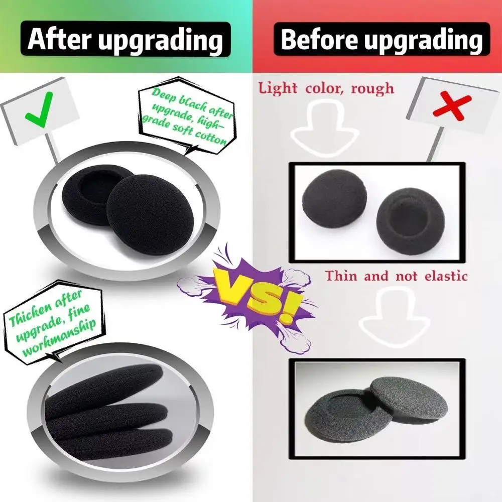 Earpads Sponge for Jabra BT620S BT520 BT 620S BT 520 Headset cotton Earmuff  Cover Cups Sleeve pillow Repair Parts|Earphone Accessories| - AliExpress