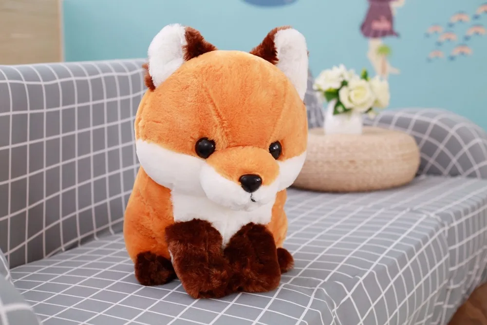 40 см милый длинный хвост лиса мягкие дети мода Kawaii День Рождения Декор для дома, магазина плюшевая Детская кукла игрушка подарок
