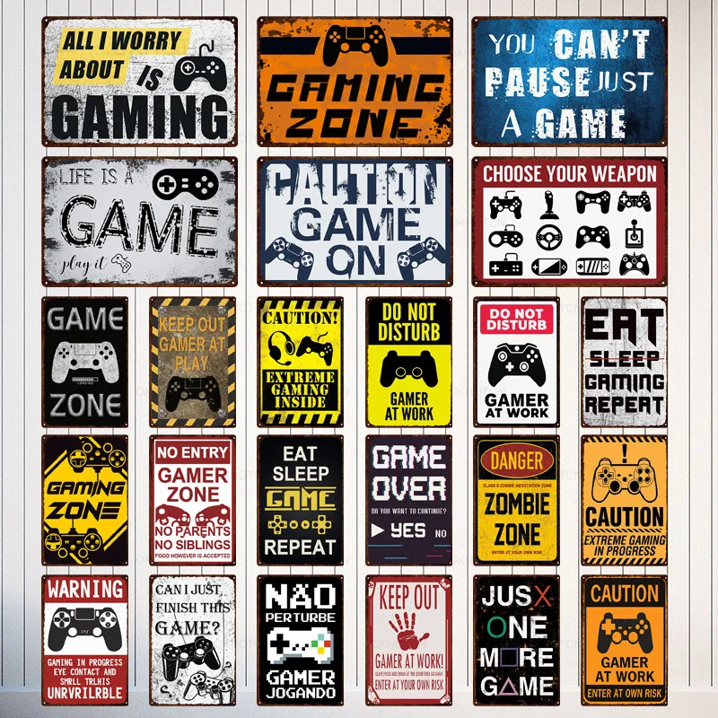 

Металлические жестяные плакаты «Не беспокоить» для геймеров, Постер в стиле ретро для дома, бара, паба, клуба, мужской Настенный декор для игровой зоны