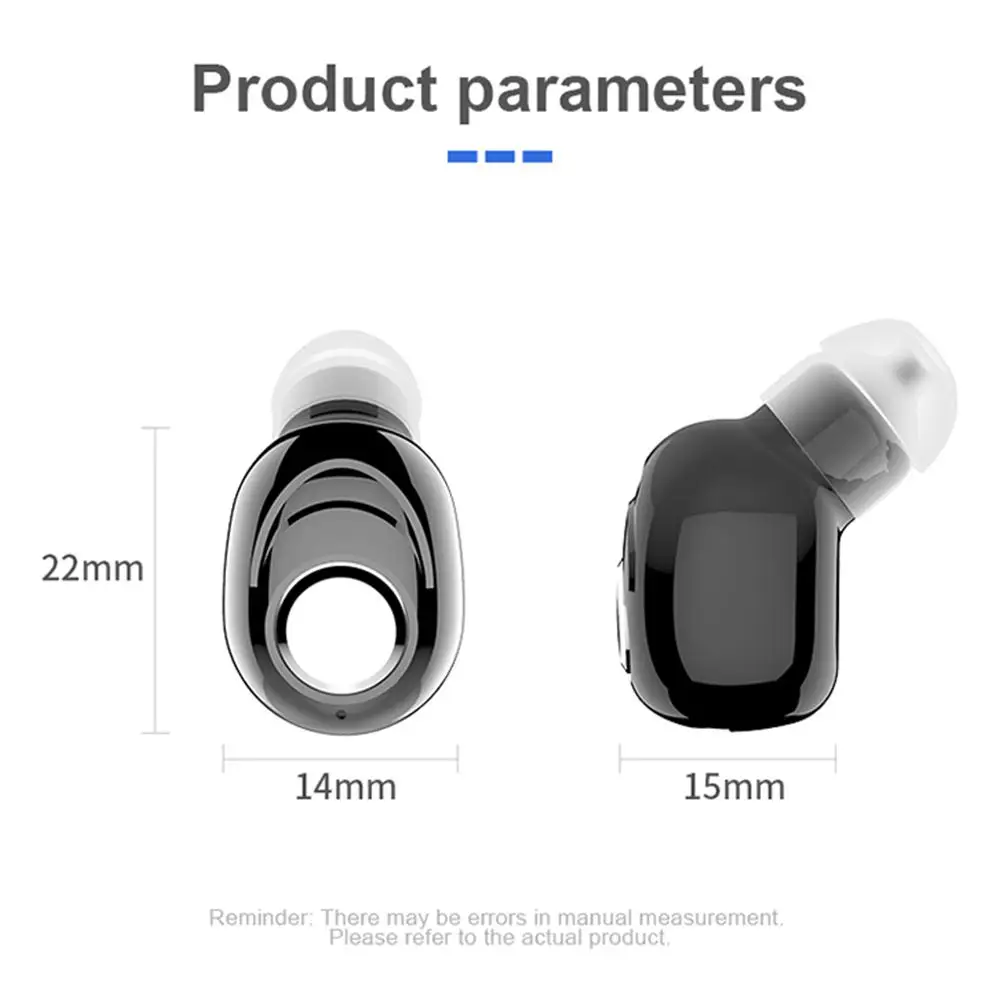 Мини Bluetooth наушники спортивные беспроводные наушники-вкладыши с микрофоном вкладыши громкой связи стерео наушники 100 шт./партия