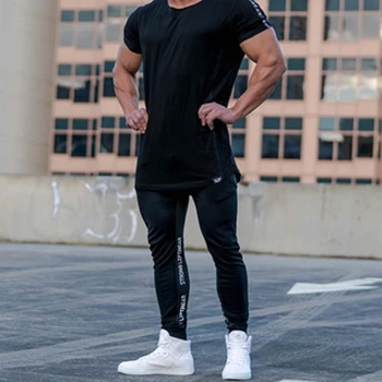 

New Pop Outdoor Men Comfortable Long Casual Sport Pants Gym Slim Fit Trousers Running Joggers Gym Sweatpants