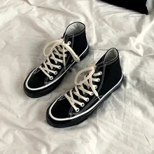 Новинка года; Черная парусиновая обувь; Мужская обувь для влюбленных; Корейская Студенческая спортивная обувь для женщин; прогулочная обувь; chaussures femme; QL-04
