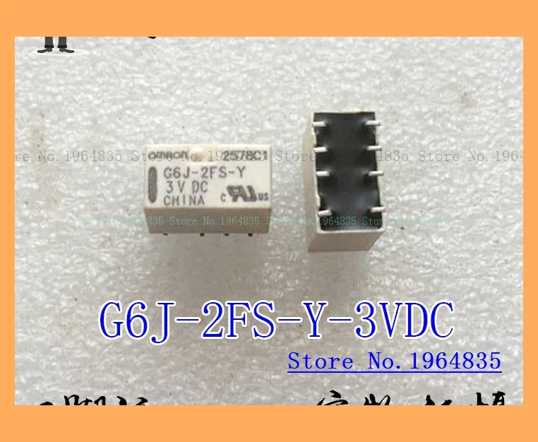 G6J-2FS-Y-3VDC 8 1A 3V 2 2