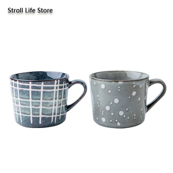 

Nordic Retro Mug Oatmeal Cup Luxury Ceramic Coffee Cup New European Small Milk Water Cup Kubek Ceramiczny Birthday Gift CM016